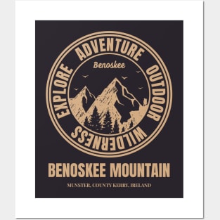 Mountain Hike In Beenoskee Ireland, Hiker’s HikingTrails Posters and Art